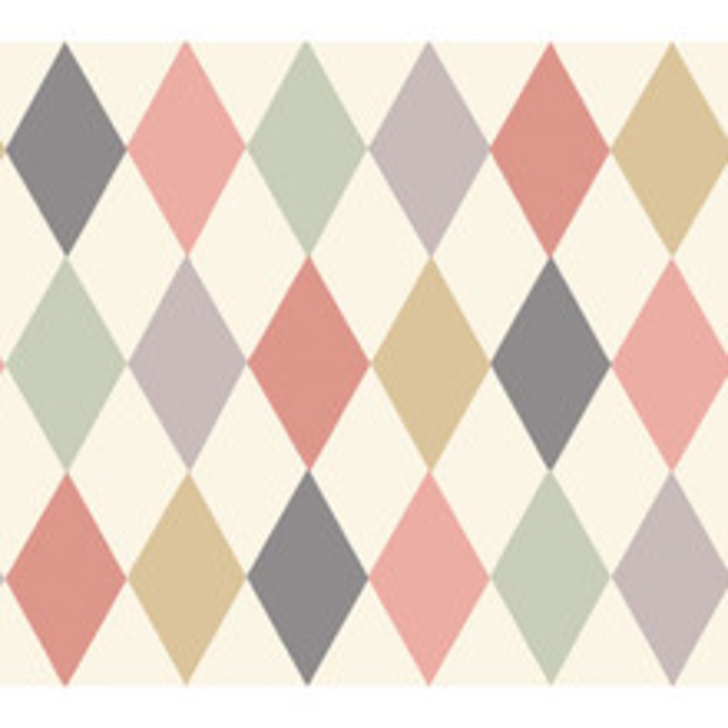 Cole & Son Wallcovering Punchinello Coral & Grn