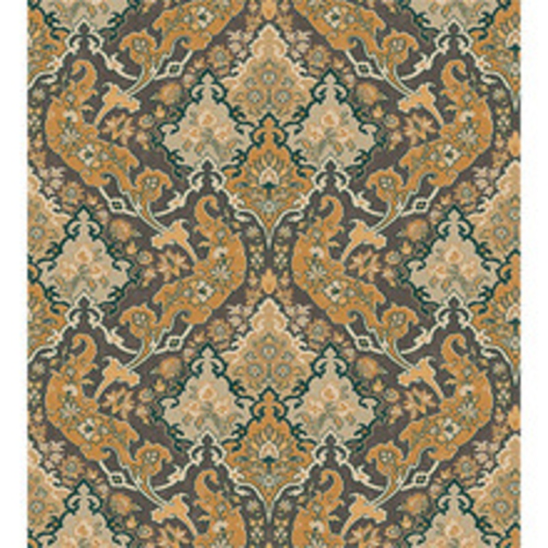Cole & Son Wallcovering Pushkin Ginger & Charcaol