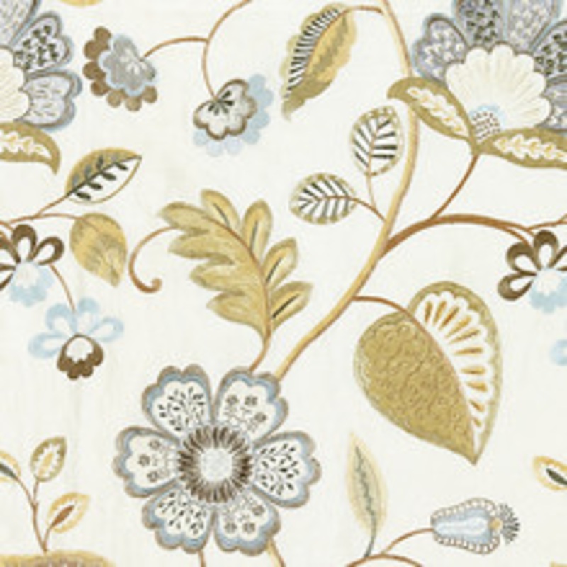 Scalamandre
 Fabric Willowood Embroidery/Summer Sage Sc 000127071