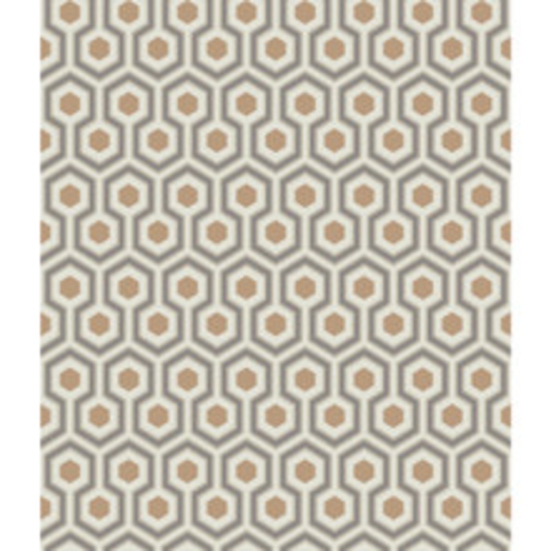 Cole & Son Wallcovering Hicks Hexagon Gold/Taupe