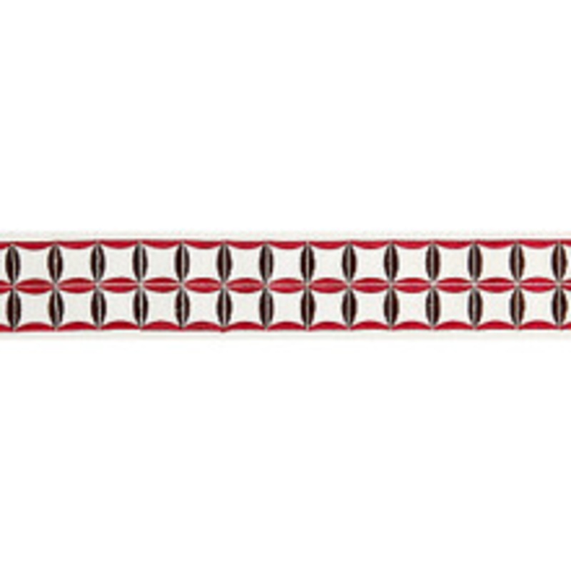 Scalamandre
 Trim Fiori Embroidered Tape/Raspberry Sc 0006T3288