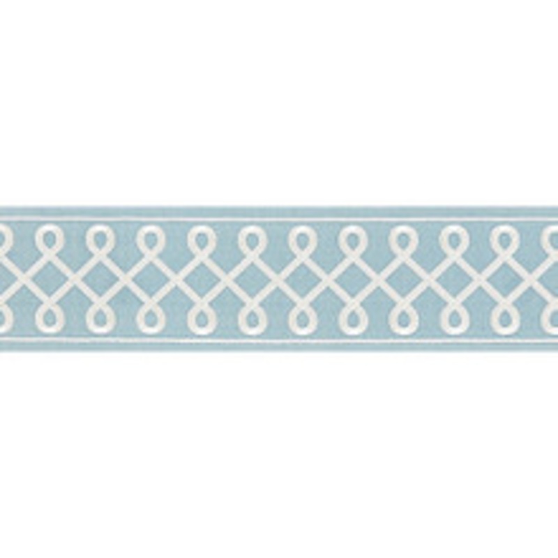 Scalamandre
 Trim Soutache Embroidered Tape/Sky Sc 0003T3281