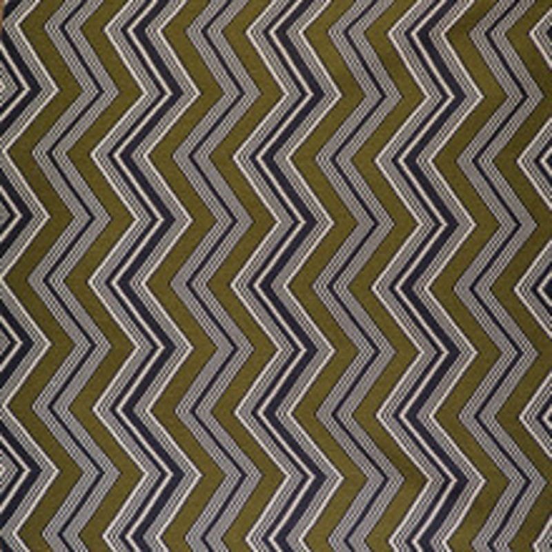 Gaston Y Daniela Fabric Zig Zag Verde/Navy