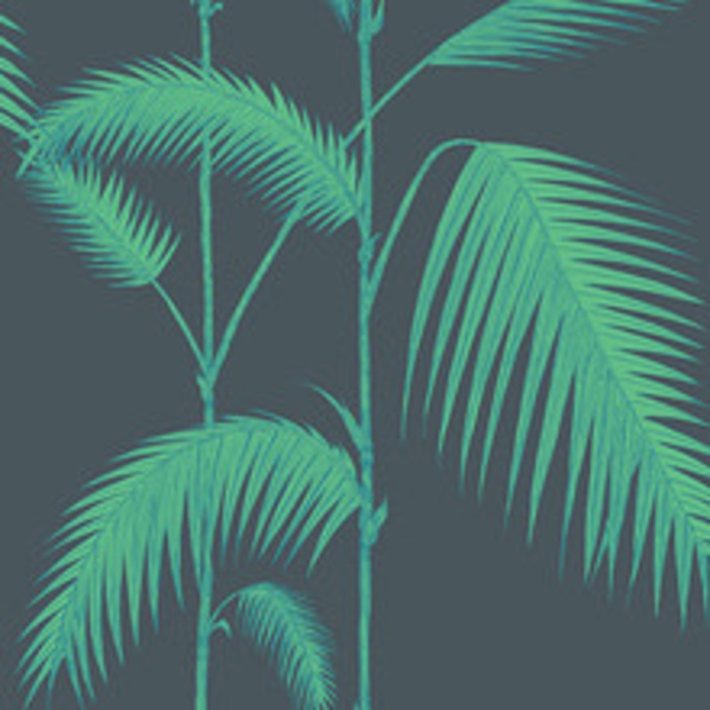 Cole & Son Wallcovering Palm Leaves Viridian