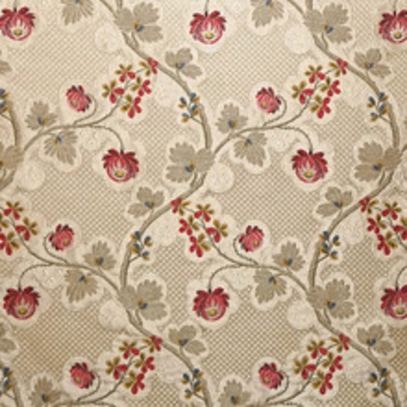 Old World Weavers Fabric Trottola/Strawberry Cream Sb 00070352