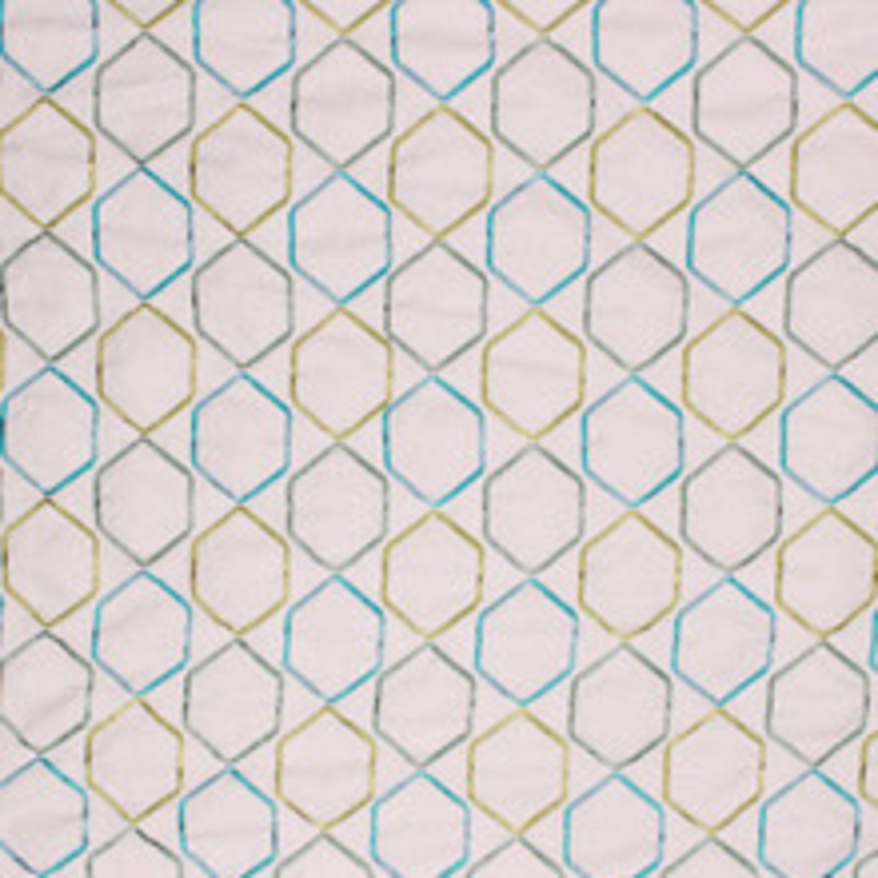 RM CoCo Fabric Stoneleigh Trellis Sea