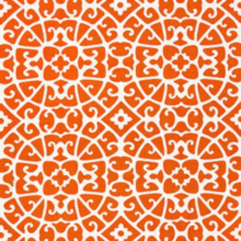 Scalamandre
 Fabric Anshun Lattice/Persimmon Sc 000416559
