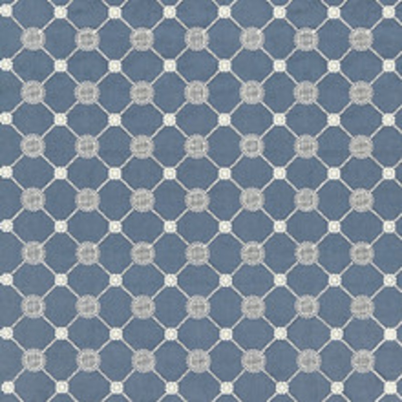 Scalamandre
 Fabric Gustavian Diamond/Copenhagen Blue Sc 000427161