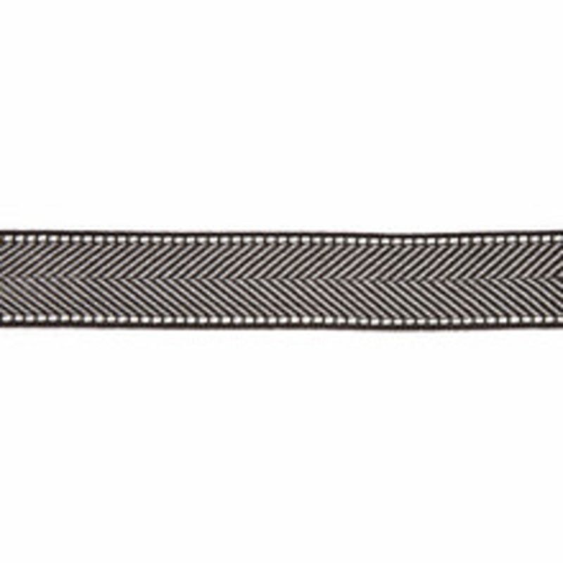 Scalamandre
 Trim Montauk Herringbone Tape/Charcoal Sc 0010T3285