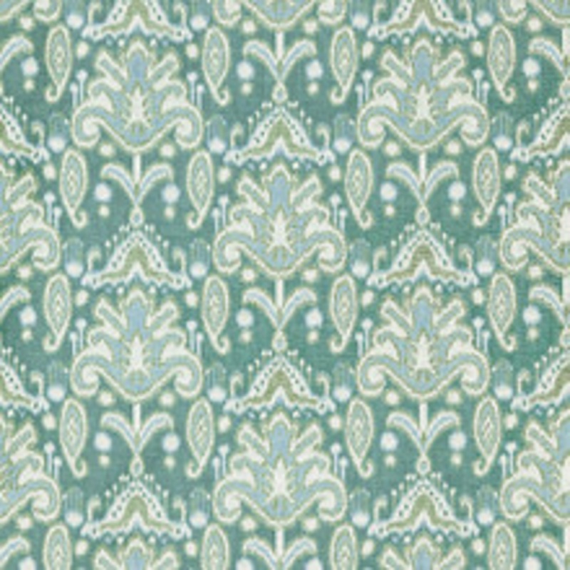Grey Watkins Fabric Kandira Ikat/Turquoise Gw 000327210