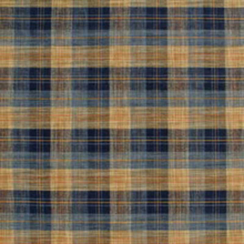 Mulberry Fabric Clan Chenille Blue/Mole