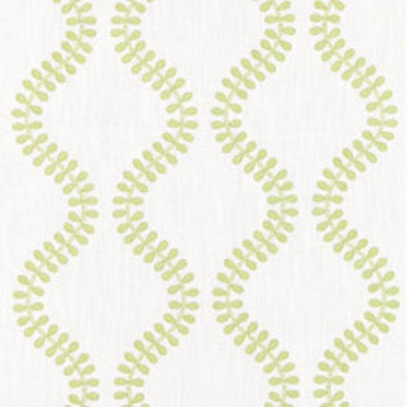 Scalamandre
 Fabric Foglia Embroidery/Celery Sc 000227127