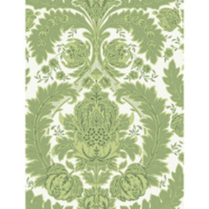Cole & Son Wallcovering Coleridge Green And Ivory