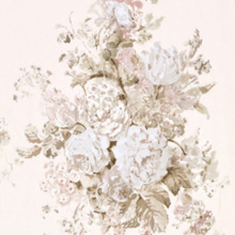 Grey Watkins Fabric Sybilla Bouquet/Rose Quartz Gw 000316621