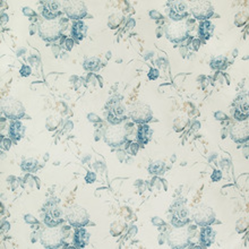 Lee Jofa Fabric Adelyn Handblock Blue