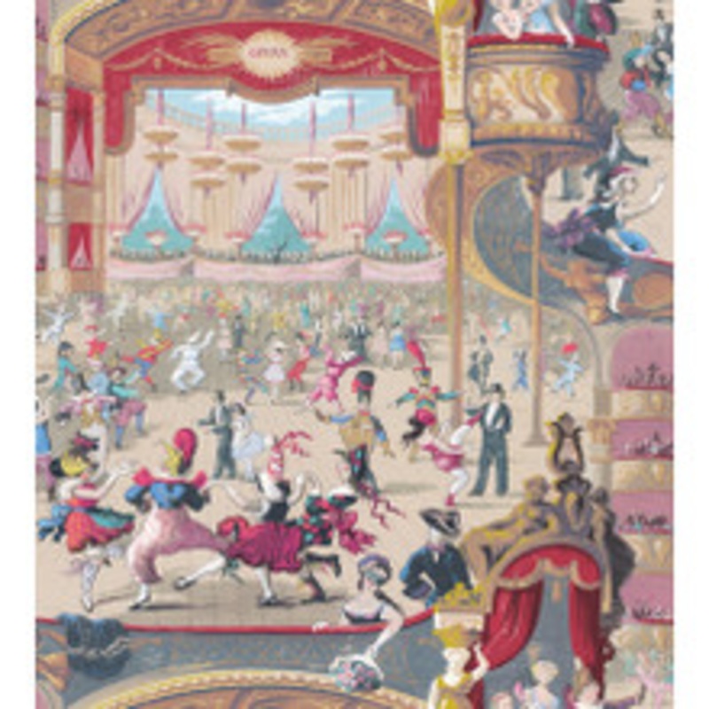 Cole & Son Wallcovering Cabaret Red & Yellow