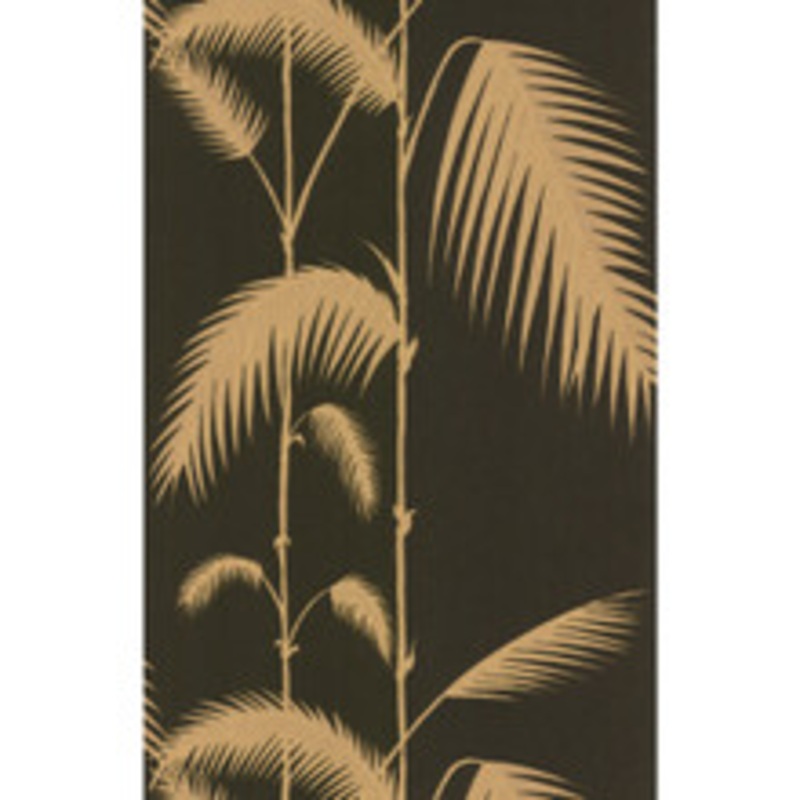 Cole & Son Wallcovering Palm Leaves Black/T