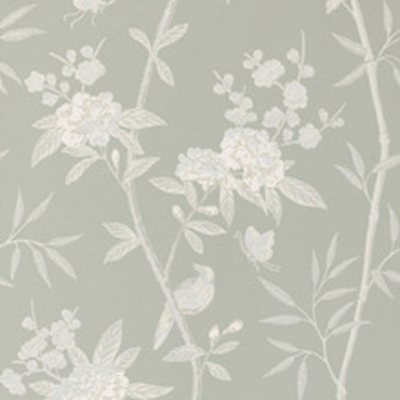 G P & J Baker Wallcovering Peony & Blossom Soft Blue