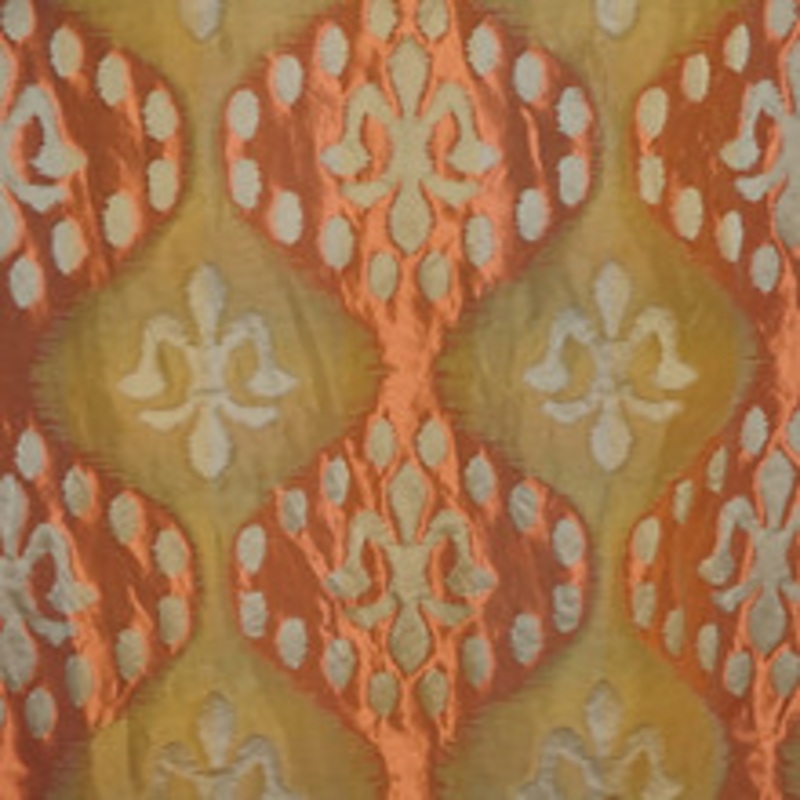 Grey Watkins Fabric Angel Of Longevity/Salmon / Blue / Green Zb 00021730