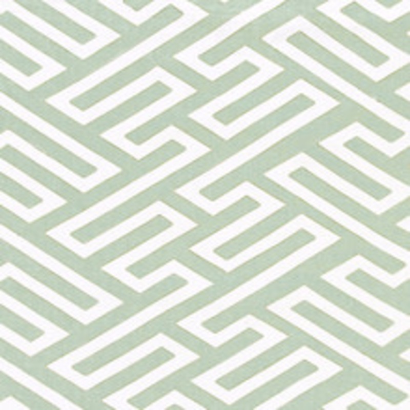 Scalamandre
 Fabric Canton Fret Applique/Eucalyptus Sc 000227218