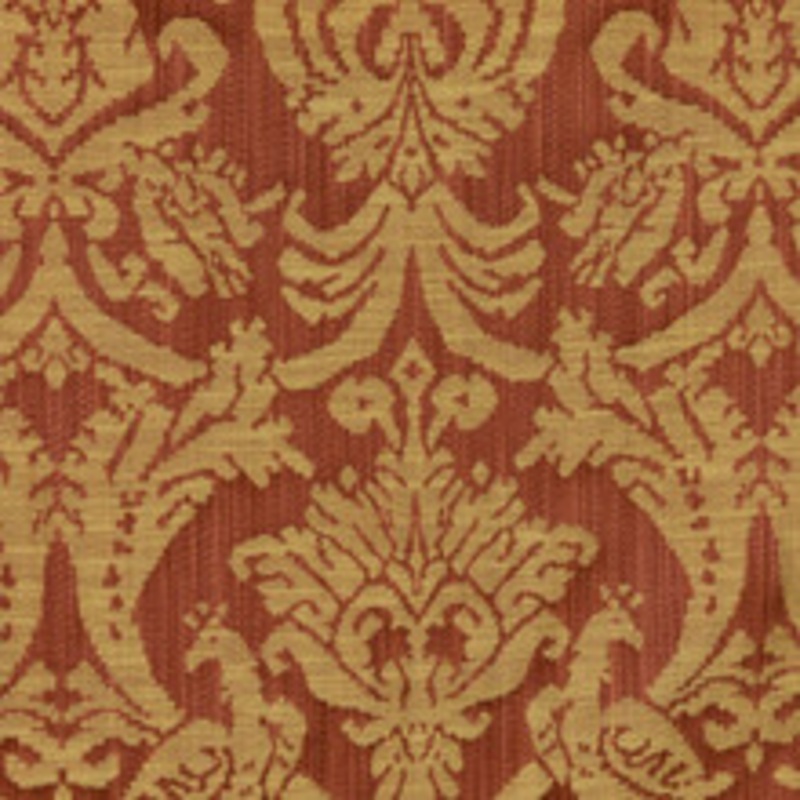 RM CoCo Fabric Delacroix Damask Terracotta