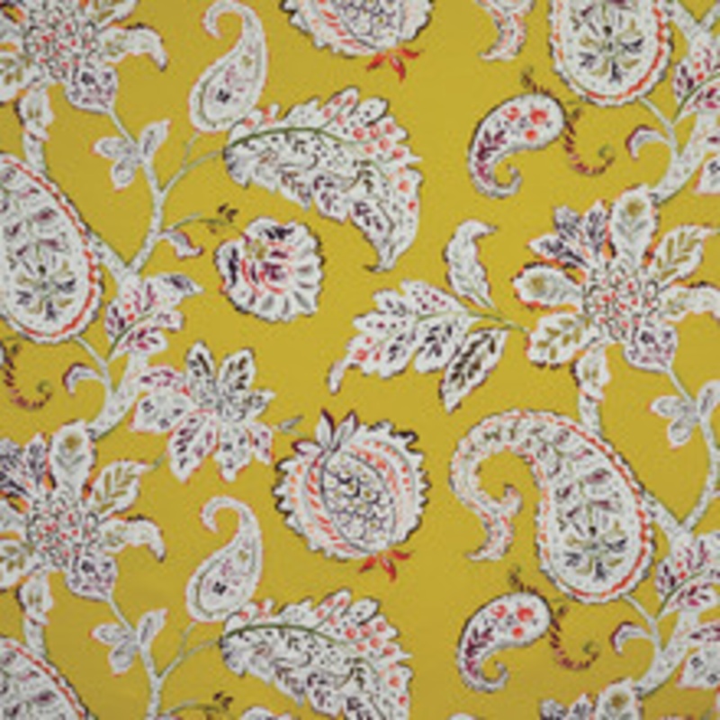 P Kaufmann Tonal Touch Marigold Paisley Floral Fabric 11 Yards