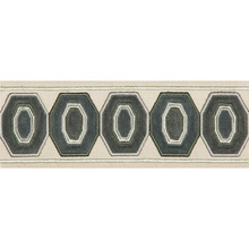 Kravet Design Trim Geodex Steel Grey