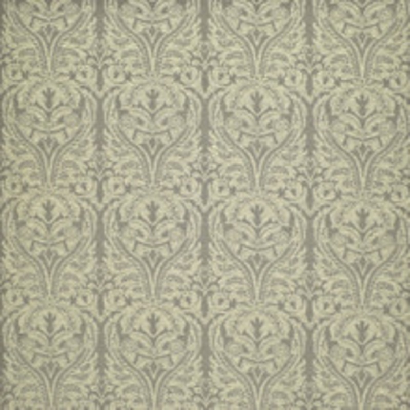 Ralph Lauren Fabric Standish Damask Pewter 2 1/4 Yards