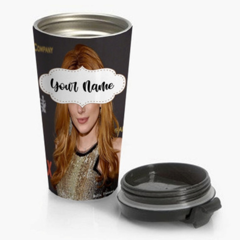 Pastele Bella Thorne Beauty Custom Personalized Name Stainless Steel Travel Mug