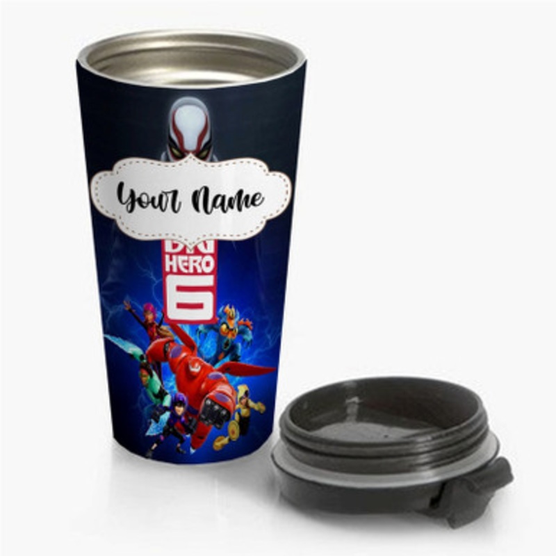 Pastele Big Hero 6 Custom Personalized Name Stainless Steel Travel Mug