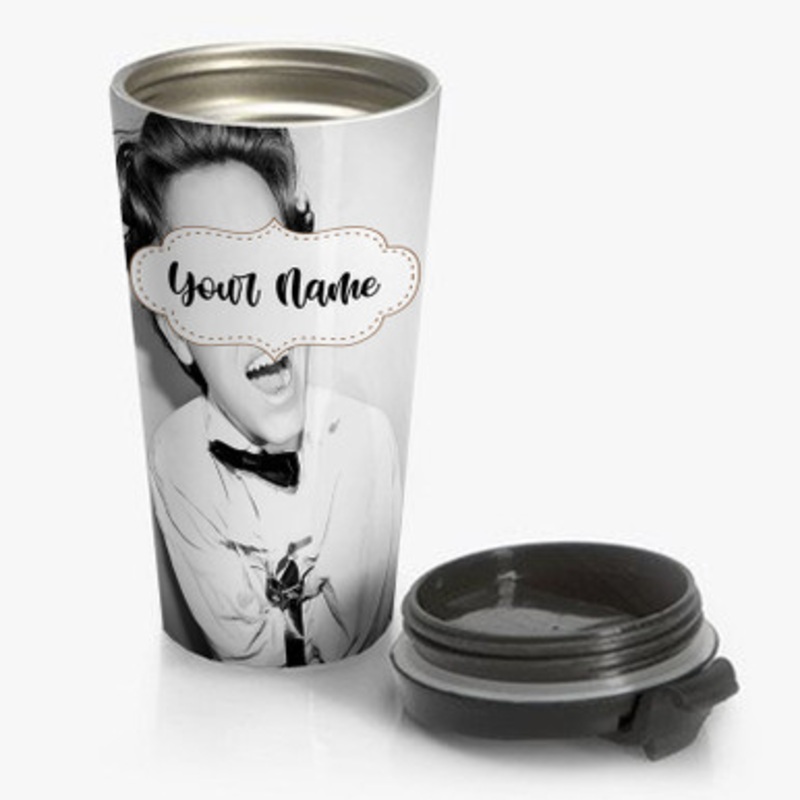 Pastele Carl Gallagher Custom Personalized Name Stainless Steel Travel Mug