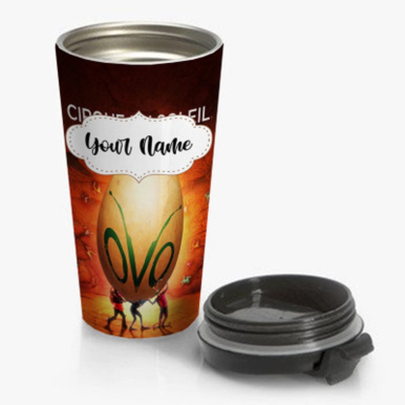 Pastele Cirque du Soleil Ovo Custom Personalized Name Stainless Steel Travel Mug
