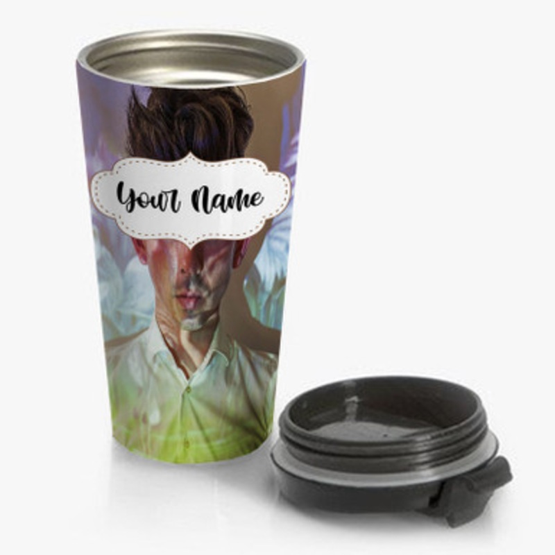 Pastele Danny AYER Custom Personalized Name Stainless Steel Travel Mug