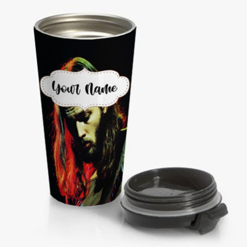 Pastele David Gilmour Art Custom Personalized Name Stainless Steel Travel Mug