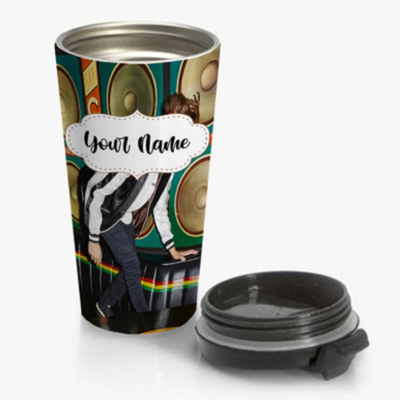 Pastele Flume Custom Personalized Name Stainless Steel Travel Mug