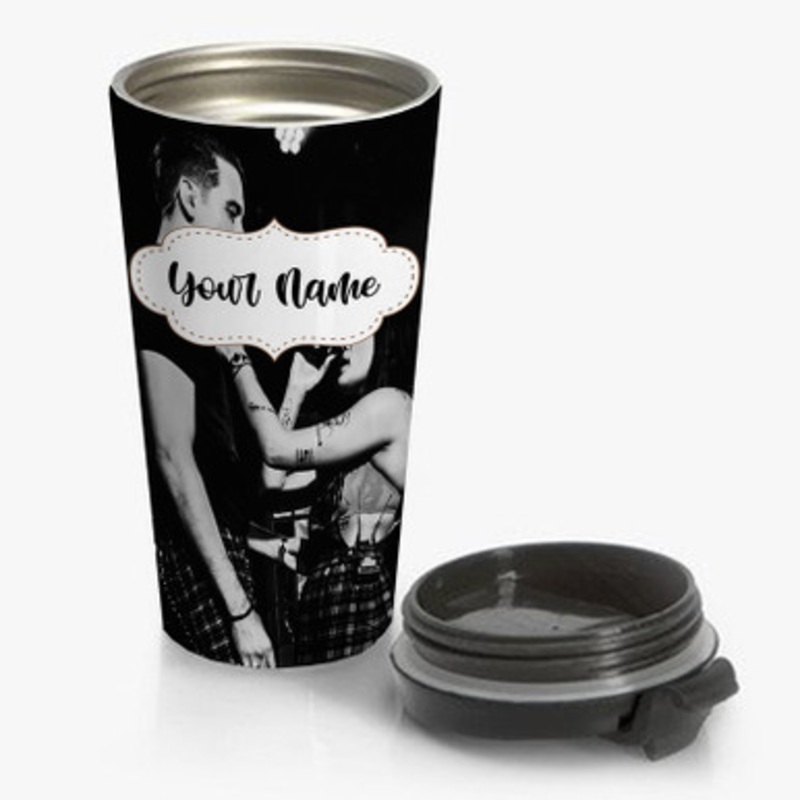 Pastele G Eazy and Halsey Art Custom Personalized Name Stainless Steel Travel Mug