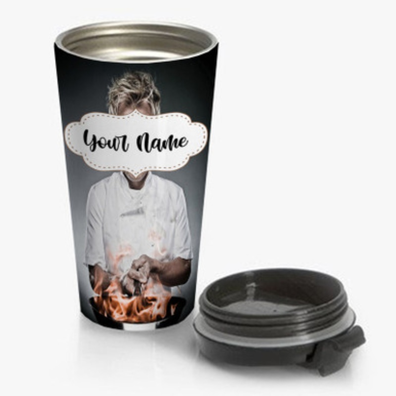 Pastele Gordon Ramsay Custom Personalized Name Stainless Steel Travel Mug