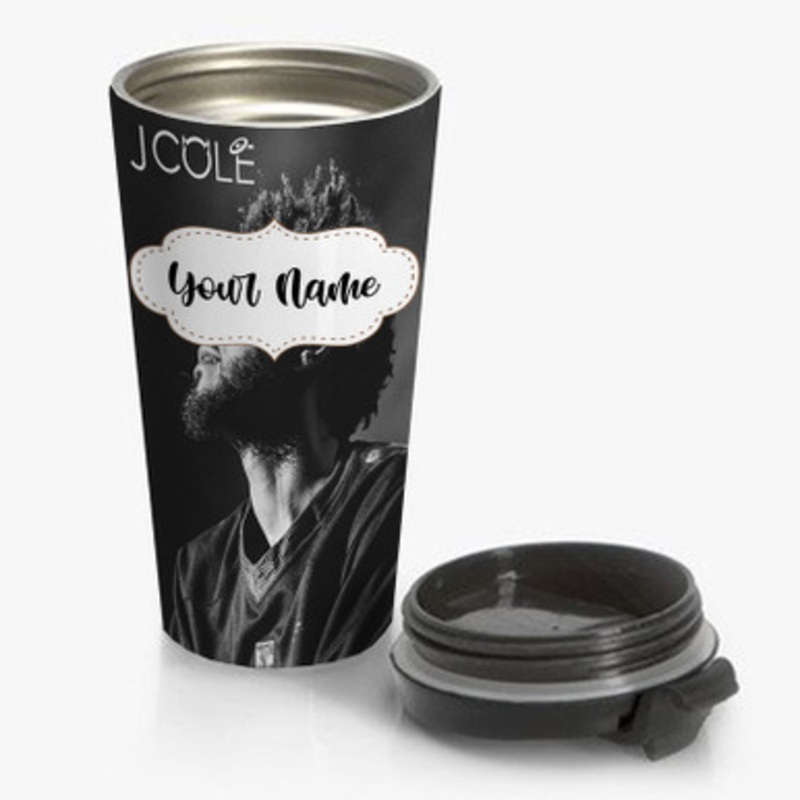 Pastele J Cole Art Custom Personalized Name Stainless Steel Travel Mug