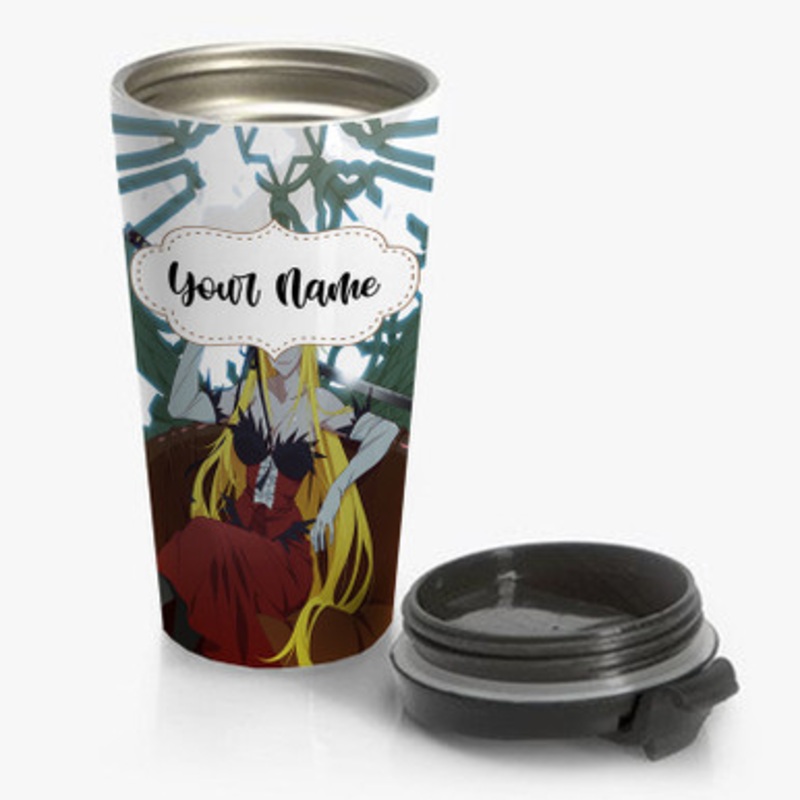 Pastele Kizumonogatari 3 Reiketsu hen Custom Personalized Name Stainless Steel Travel Mug