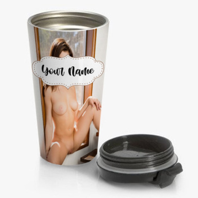 Pastele Leah Gotti Custom Personalized Name Stainless Steel Travel Mug