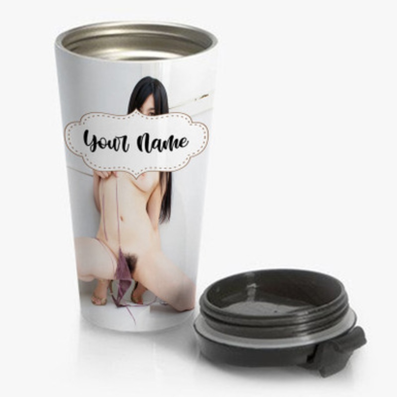 Pastele Saori Hara Custom Personalized Name Stainless Steel Travel Mug