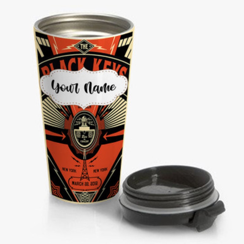Pastele The Black Keys Obey Custom Personalized Name Stainless Steel Travel Mug