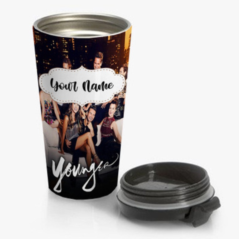 Pastele Younger Custom Personalized Name Stainless Steel Travel Mug