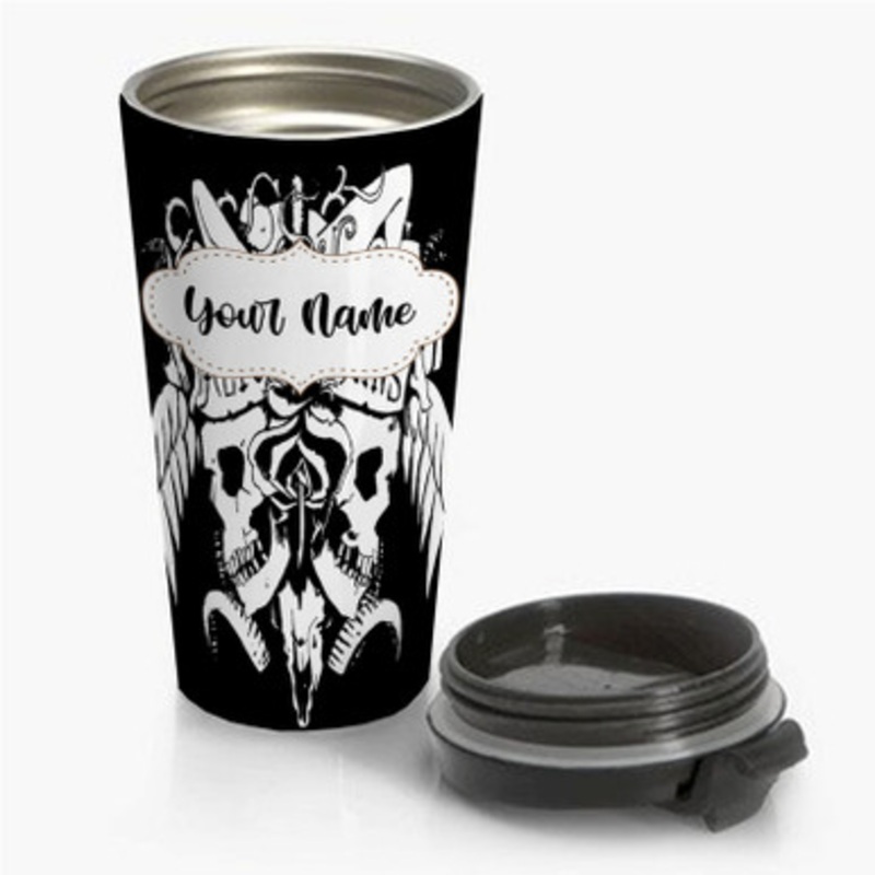 Pastele Alice in Chains Custom Personalized Name Stainless Steel Travel Mug