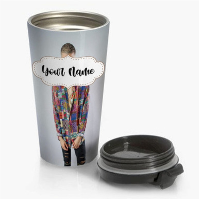 Pastele Bad Bunny New Custom Personalized Name Stainless Steel Travel Mug