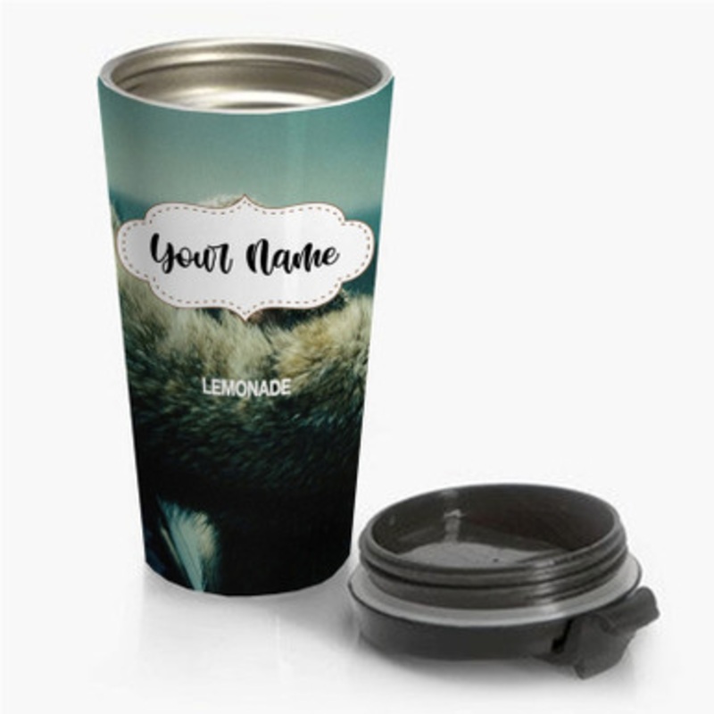 Pastele Beyonce Lemonade Custom Personalized Name Stainless Steel Travel Mug