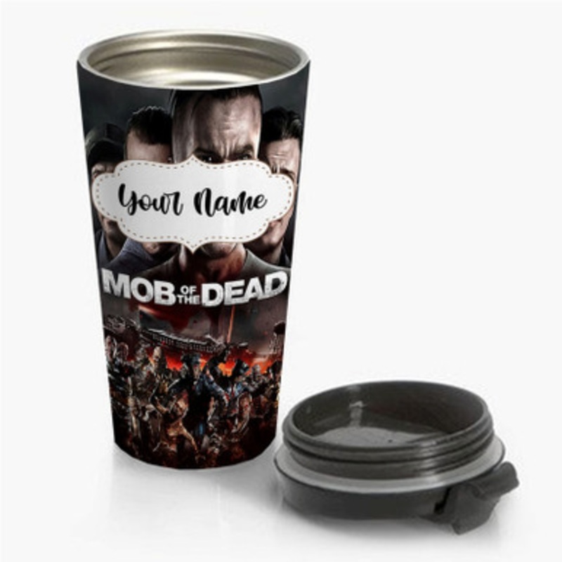 Pastele Call Of Duty Black Ops 2 Mob Of The Dead Custom Personalized Name Stainless Steel Travel Mug
