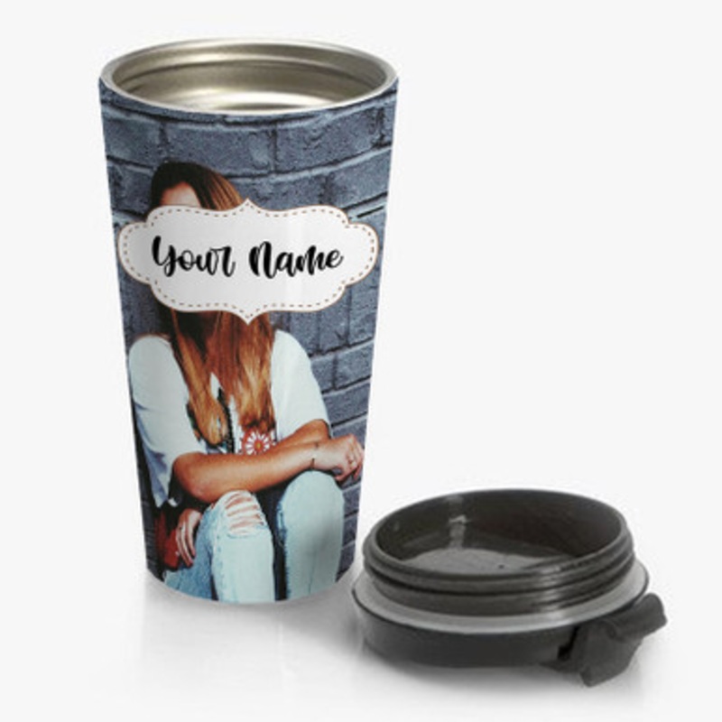 Pastele Chelsea Cutler Custom Personalized Name Stainless Steel Travel Mug