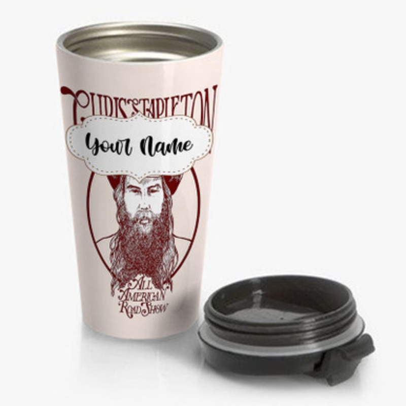 Pastele Chris Stapleton All American Road Show Custom Personalized Name Stainless Steel Travel Mug