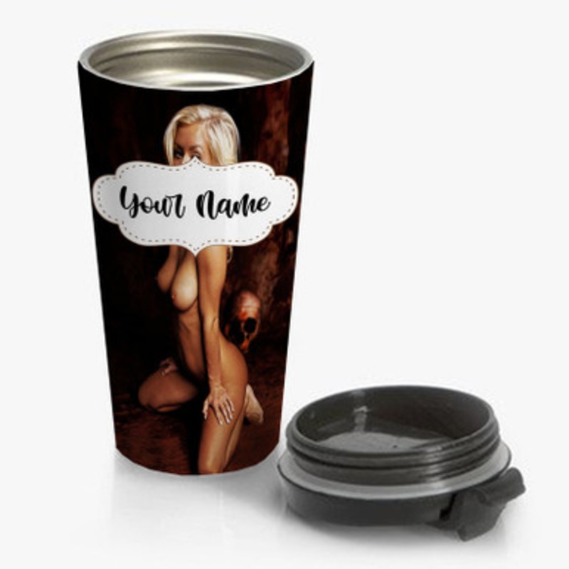 Pastele Christina Aguilera Custom Personalized Name Stainless Steel Travel Mug